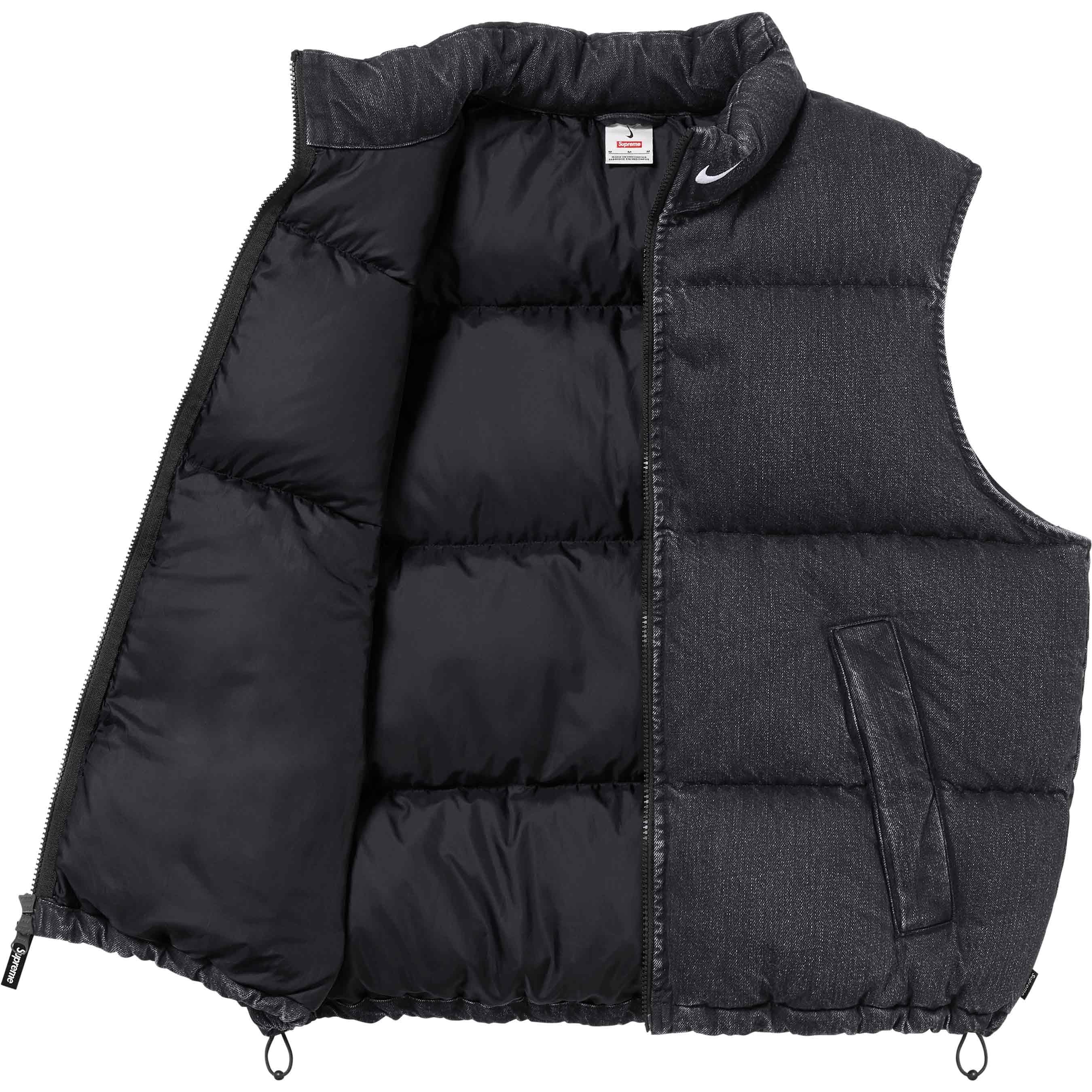 Supreme®/Nike® Denim Puffer Vest view 9